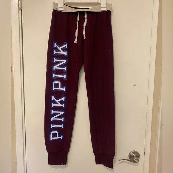 Maroon PINK joggers size XS - Picture 1 of 8
